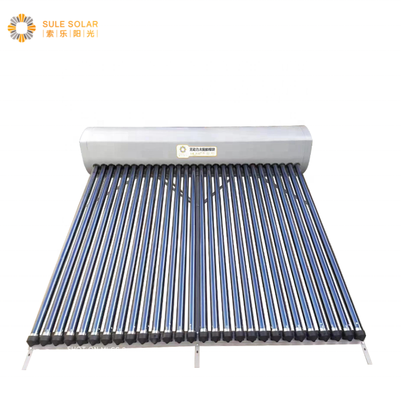 NEW 200 Liters To 300 Liters CE Certified Evacuated Pipe Compact Pressurized Solar Hot Water Heater