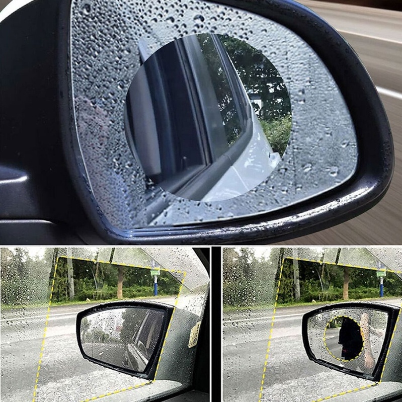 Mingtu Car Rearview Mirror Film Anti Fog Anti Glare Rainproof Waterproof HD Clear Protective Sticker Film for Car Mirrors