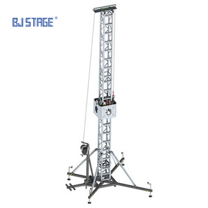 Customized sound system aluminum line array speaker  lift tower display truss for sale