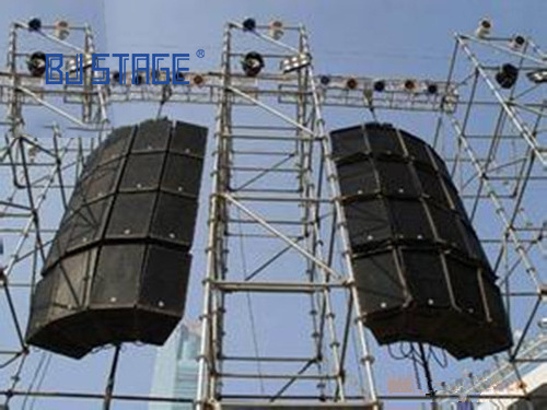 Aluminum line array speaker sound system lift tower display truss for sale