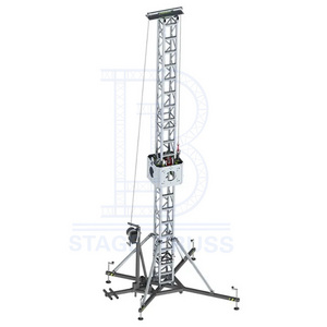 Aluminum adjustable tower truss lighting lift tower plus tower lifter support truss