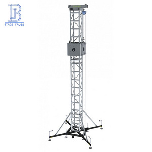 Sound system aluminum line array speaker layer truss lift tower display lift truss for sale