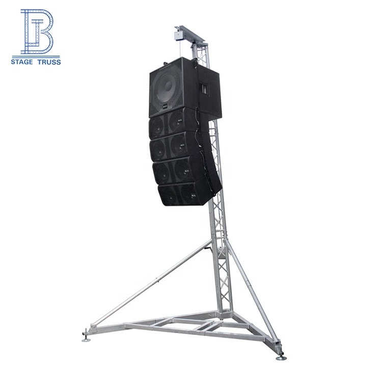 High quality durable line array truss dj lighting truss tower aluminum speaker stand truss for audio