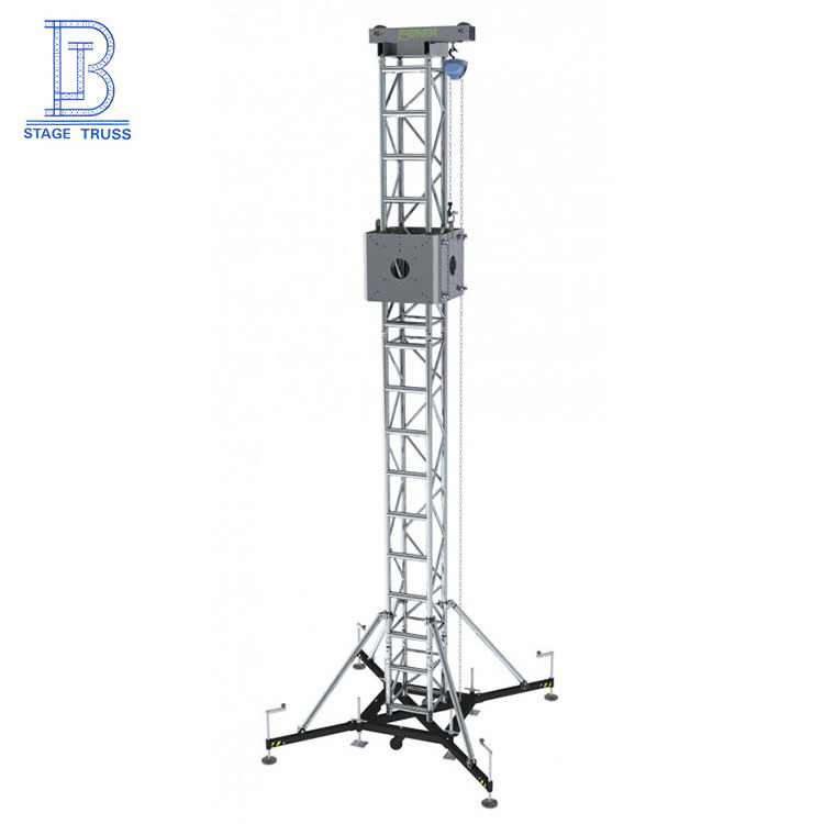 Sound system aluminum line array speaker layer truss lift tower display lift truss for sale