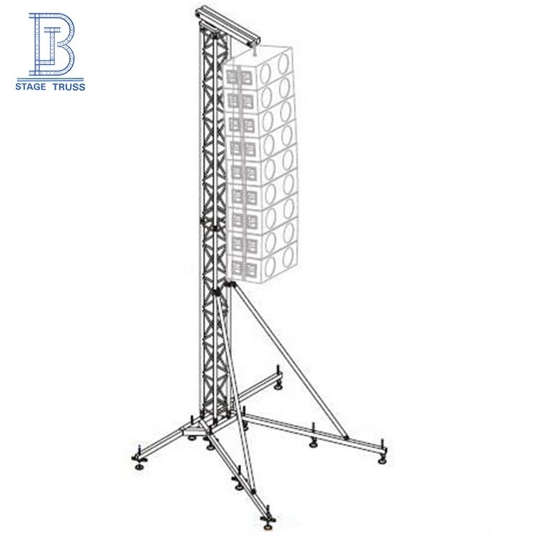 High quality durable line array truss dj lighting truss tower aluminum speaker stand truss for audio