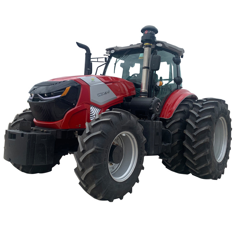 Adjustable wheelbase 260hp heavy model farming tractor Shang Chai engine tractor for farmer