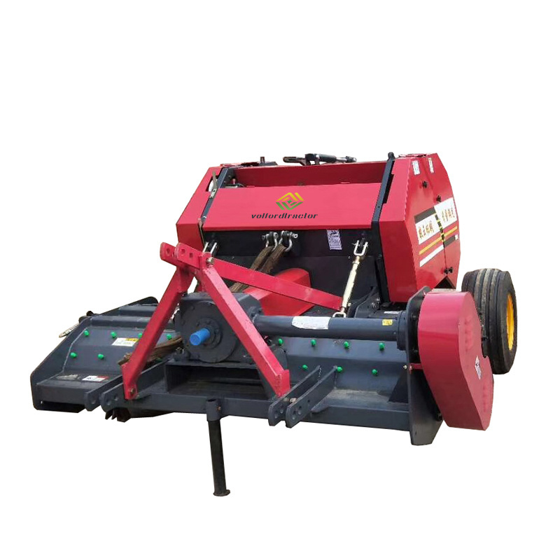 chinese make cheap price mini round hay baler for sale with straw stalk cutter baler machine