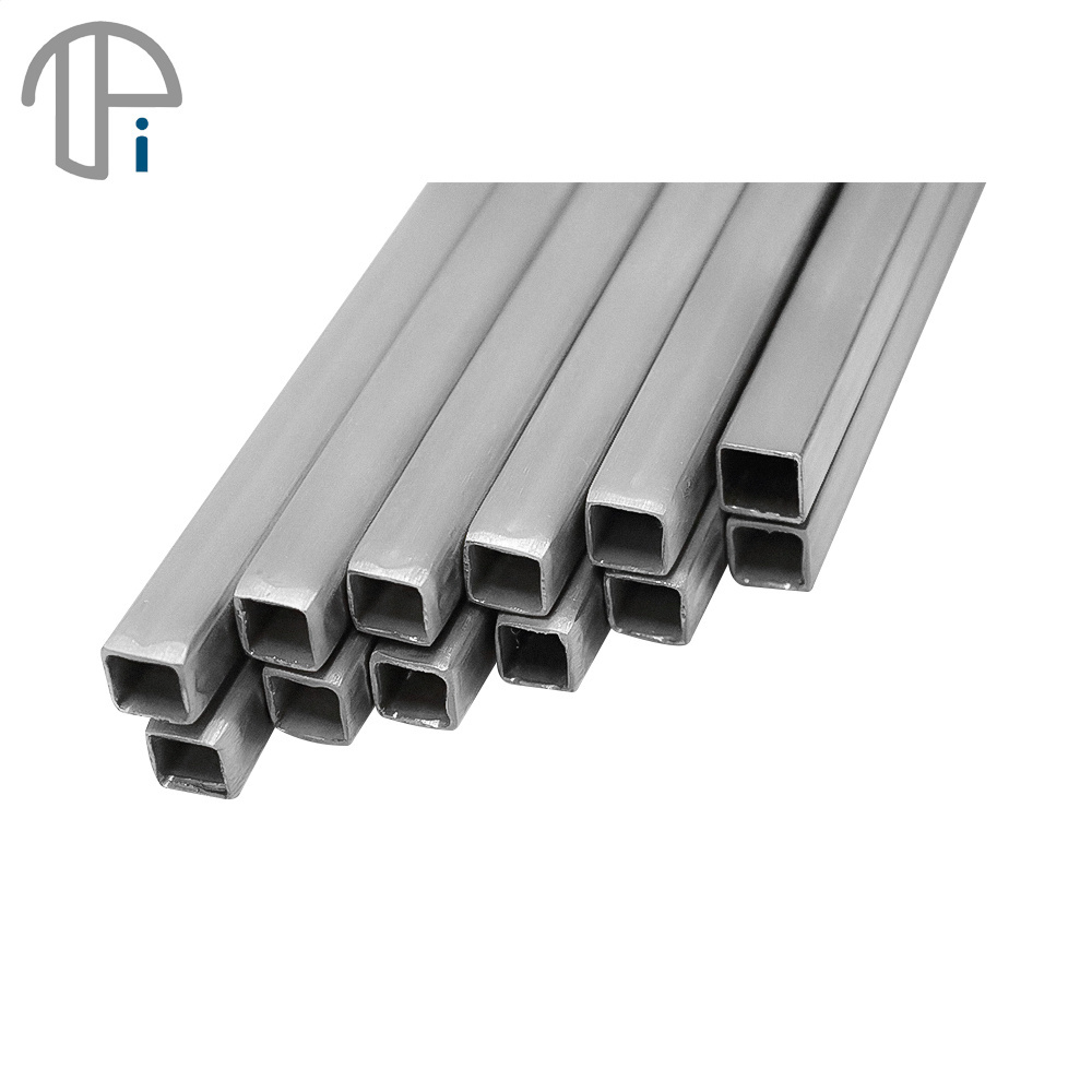 Rectangular Tube Stainless Steel Pipe Metal Square Tube/ Titanium Grade 1/ 2/9 Pure Tubular Seamless Tubing Fittings Min 0.5mm