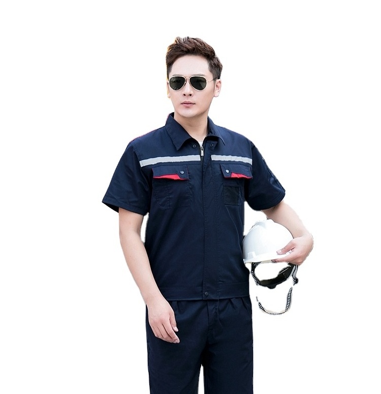 Promotional Top Quality  Industrial Safety Workwear Jackets Pants Uniform Work Overalls Uniform For Men