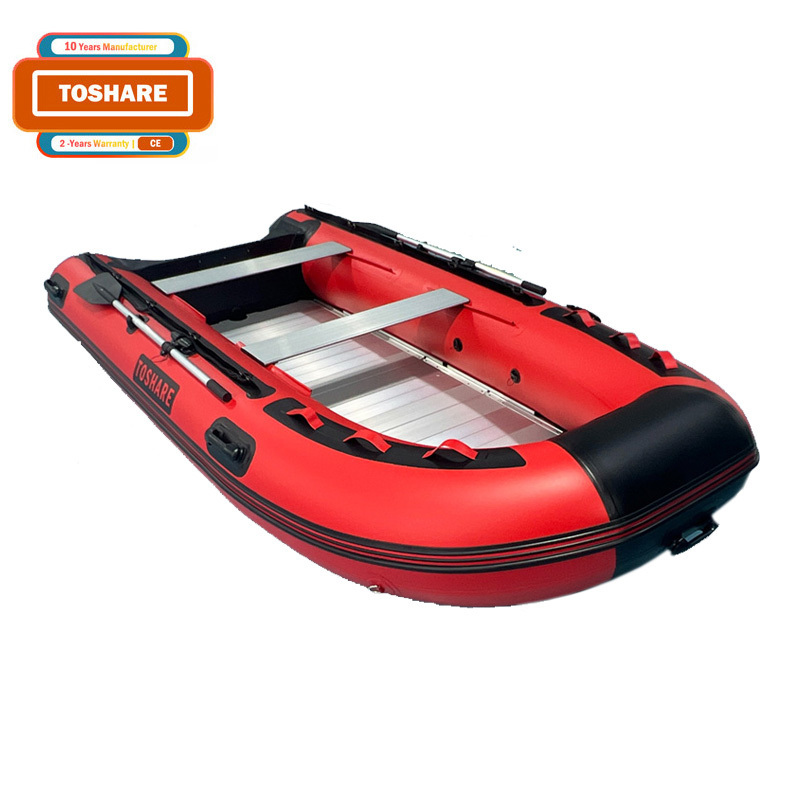 Toshare New Style PVC Inflatable Sport Speed Fishing Boat Stylish Rowing Boat custom fishing inflatable boat for Active Sports