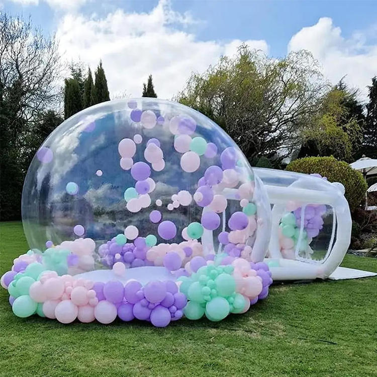 Inflatable Bubble Tent Transparent Igloo Dome Tent PVC Globe Clear Inflatable Bubble House for Outdoor Camping Wedding Party