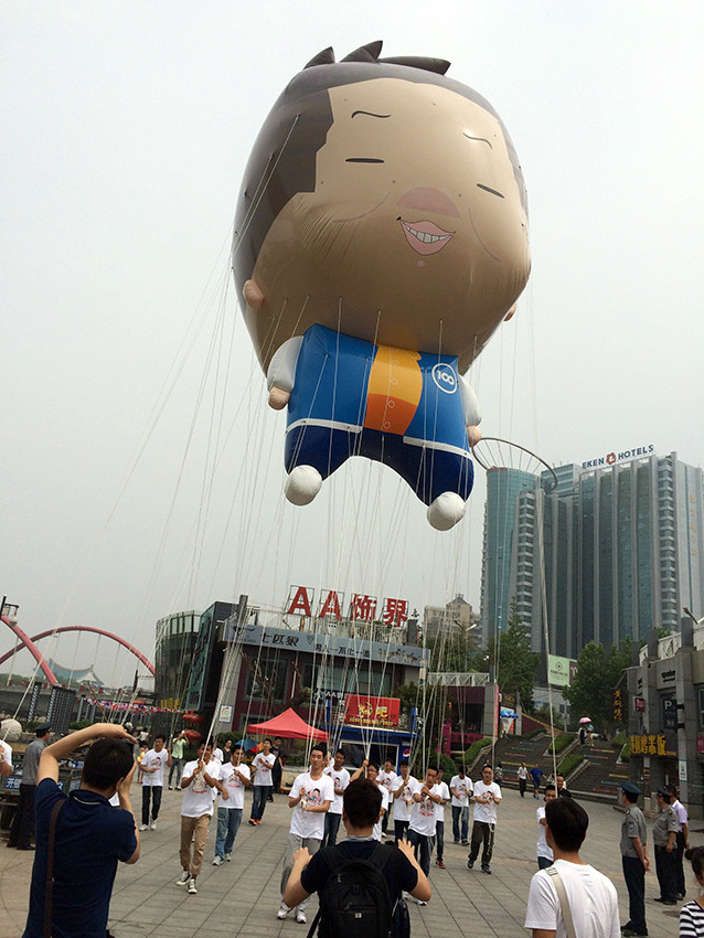 custom made promotional inflatable parade helium sky cartoon balloon