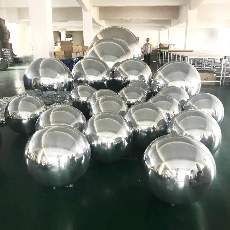 Cheap Giant Shinny Ball PVC Inflatable Reflective Ball /Inflatable Sphere Mirror Balloon/Inflatable Christmas Mirror Sphere