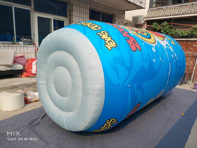 Customized Giant Beer juice Advertising inflatable zip-top can for promotion event bottle mascot characters