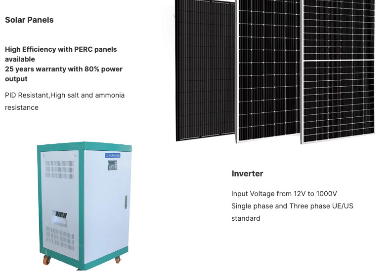 5kw 10kw 25kw Solar Power System hybrid Home 25kw Solar Panel Energy Systems