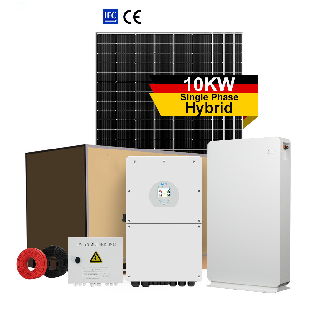 Complete 5KW hybrid solar power system 5kva 8kw 10kw house solar energy ...