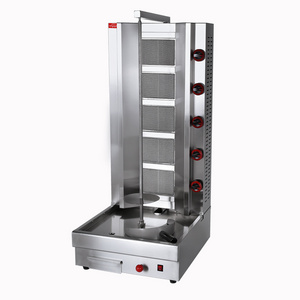 Houshan Brand 5-Burner Doner Kebab Turkey Kebab Gas Shawarma Machine Commercial