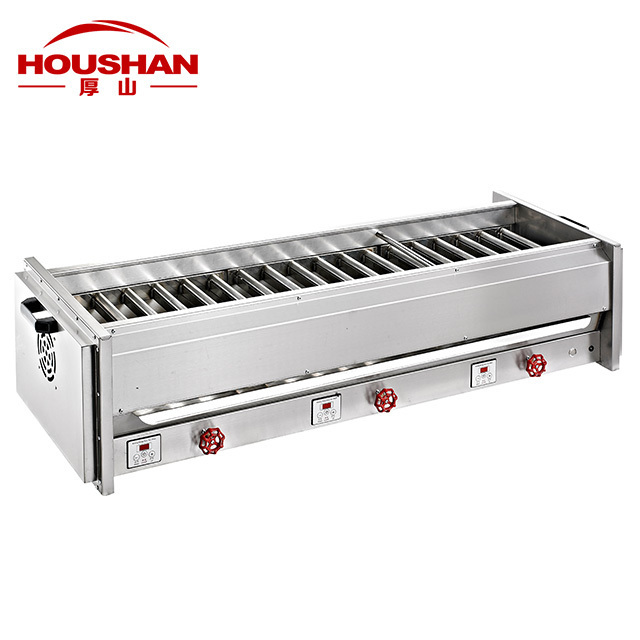 High Temperature 800 Degree Stainless Steel Gas BBQ Grill Commercial