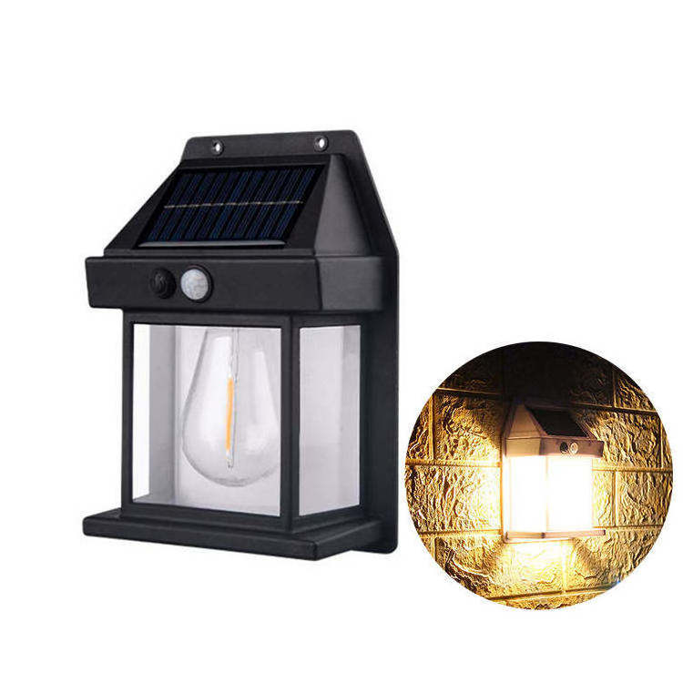 Waterproof LED Filament Bulb Solar Wall Light for Outdoor Solar Garden Wall Lanterns 10 80 IP65 Canopy Light Residential 300