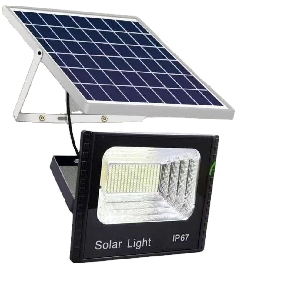 100W 200W 300W outdoor high brightness waterproof solar courtyard intelligent induction light LED solar garden projection light