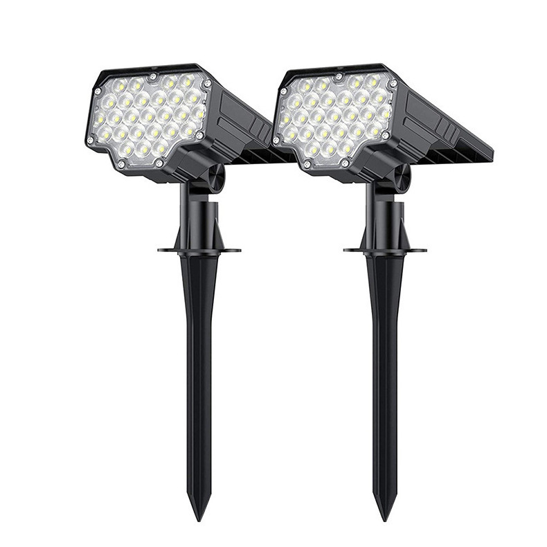 Solar Spot Lights Outdoor Waterproof, 3 Lighting Modes Solar Landscape Lights for Outside LED Garden 75 ABS IP65 270 -15 - 60