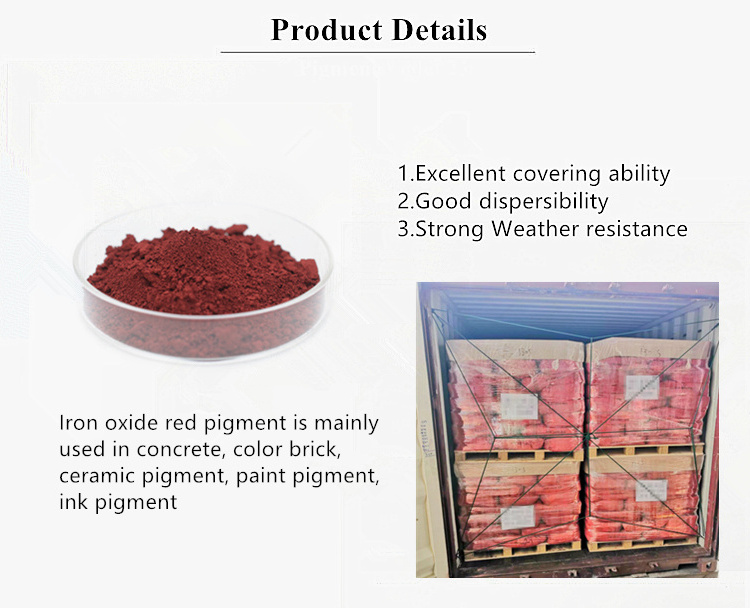 Color Pigment Inorganic Pigment Iron Oxide Red 130 for Plastics Paint Coating