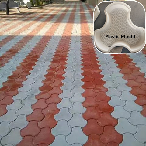 Paving Hard Plastic Bricks Pavers Mould Blocks for Standard Size Bricks for Concrete Bricks