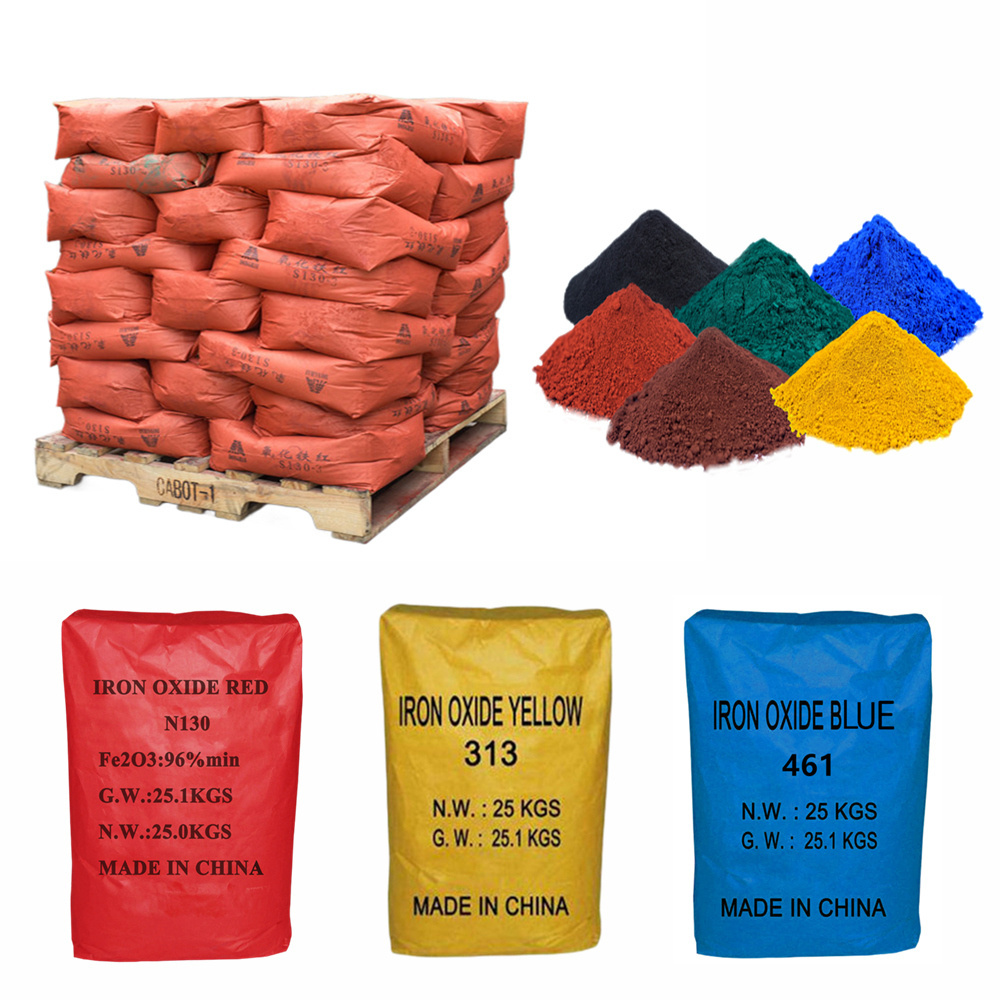 Competitive Price Iron oxide Inorganic pigment Iron oxide red/black/yellow/blue/green pigment powder