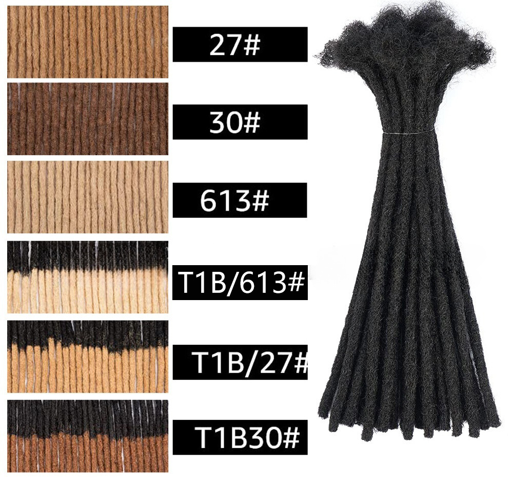 2024 New  Handmade Dreadlocks Crochet Braid Hair Afro Kinky  Synthetic Hair Extensions for Black Woman