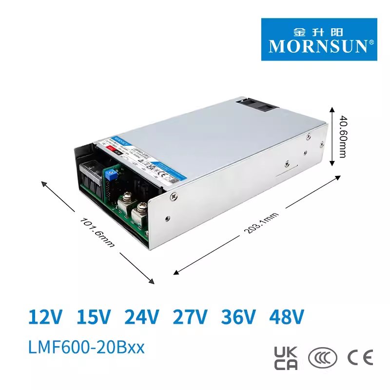 MORNSUN PFC Transformer LRS 600W High-Power Power Supply with Single Output 20B12/15/24/27/36/48V