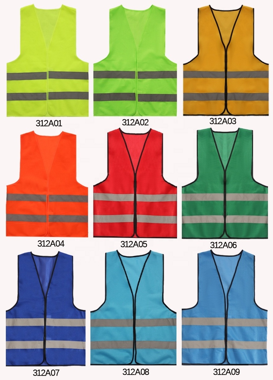 Factory Custom Security Jacket Construction High Visibility Work Reflector Clothing Signaling Safety Reflective Vests