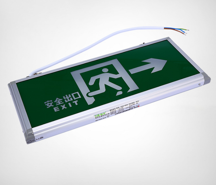 Hot sale Customized hanging emergency fire exit sign with LED Light