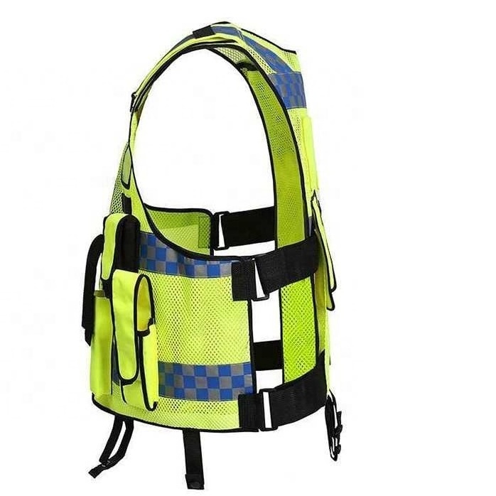 Customize logo  HIGH VISIBILITY tactical yellow orange blue green SECURITY WORK safty vest reflective safety vest