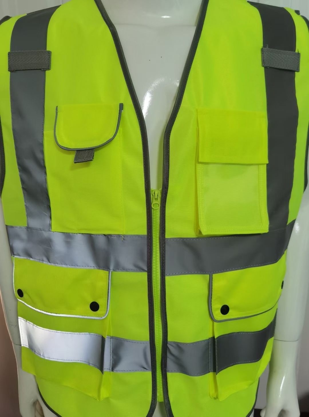 Safety Reflective Vest jacket solar led reflector for trailer work suits for safety chaleco industrial uniforms safety vest