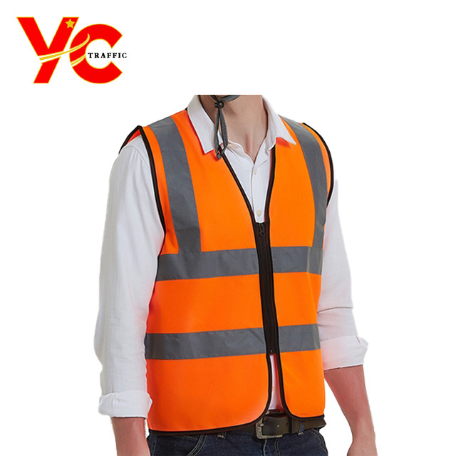 Safety Reflective Vest jacket solar led reflector for trailer work suits for safety chaleco industrial uniforms safety vest