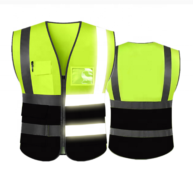 High visibility vest ce reflector jackets motorcycle vest reflective striping protective vest with safety jacket for bike