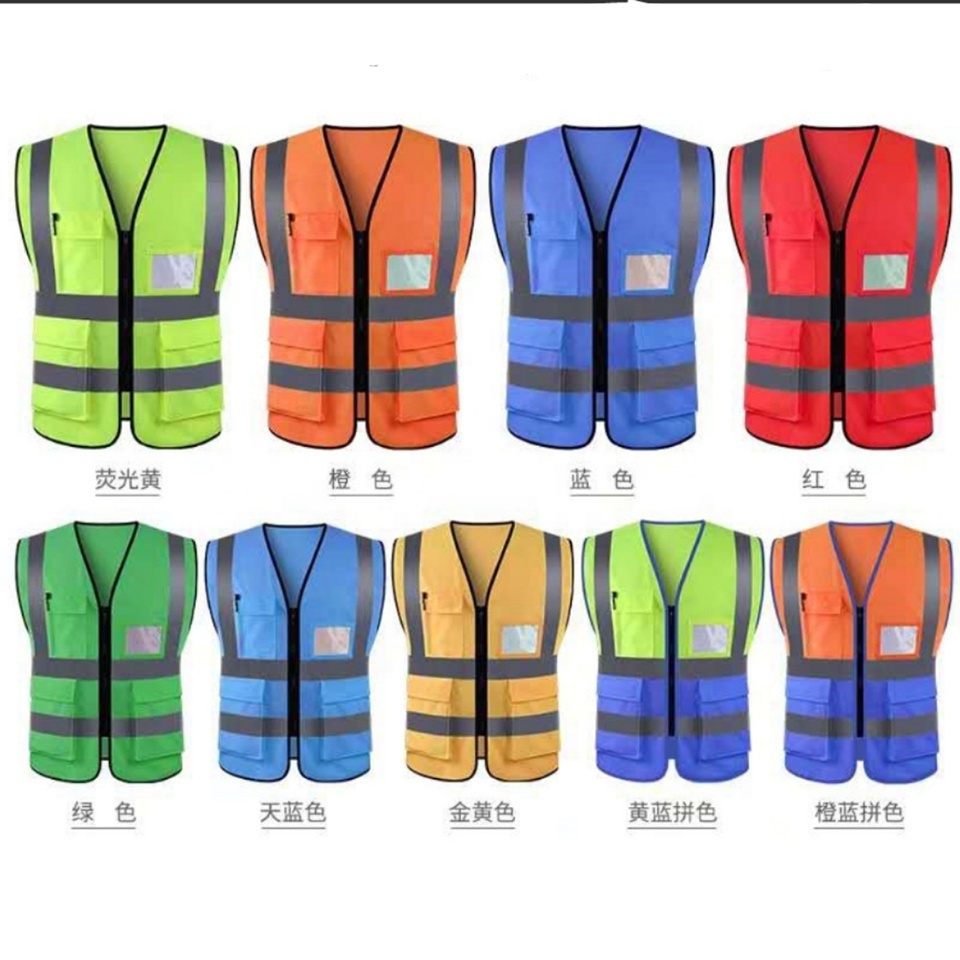 High visibility vest ce reflector jackets motorcycle vest reflective striping protective vest with safety jacket for bike