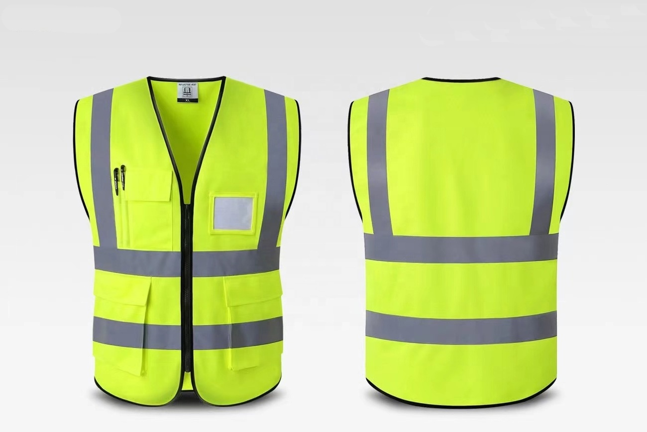 Custom logo chaleco de seguridad reflectante traffic safety reflective vest  traffic security vest heavy duty reflective vests