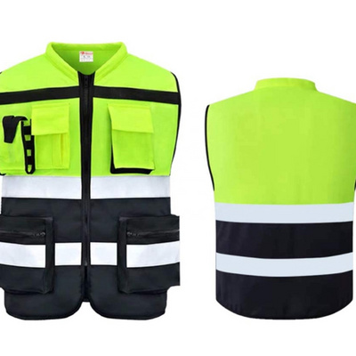 Daimei Traffic Safety Reflective Vest Emergency Safety Vest Vest With Pockets And Zipper