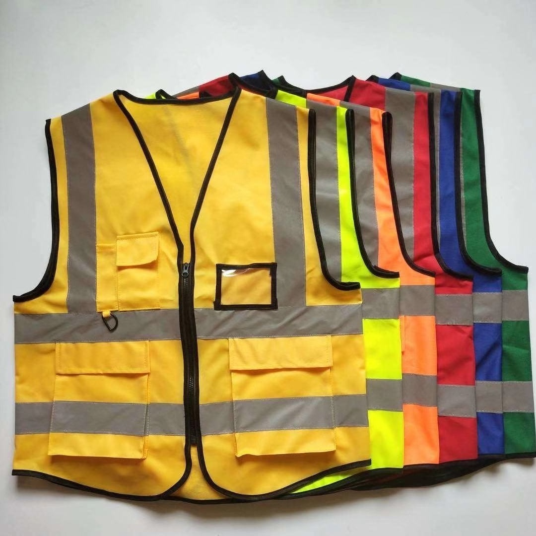 Chaleco reflectante veat colete laranja chalecos de seguridad plus size jackets safety vest chaleco reflectivo gilet antistatic