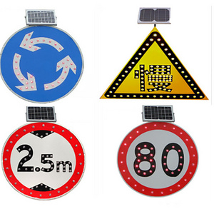 Solar solar radar speed sign led traffic sign  board led traffic signs warning solar board