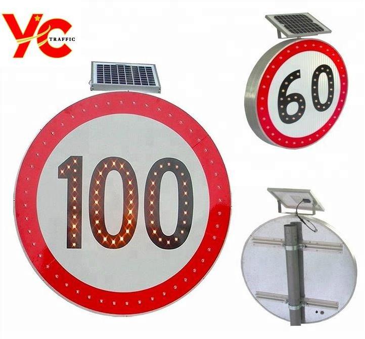 Solar solar radar speed sign led traffic sign  board led traffic signs warning solar board