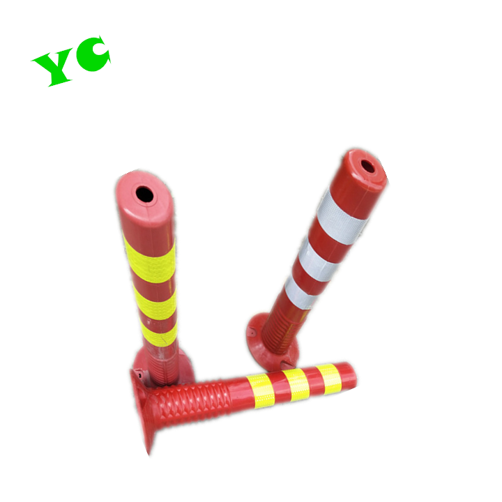 High Visibility PVC Traffic Flexible Delineator warning safety bollard Post