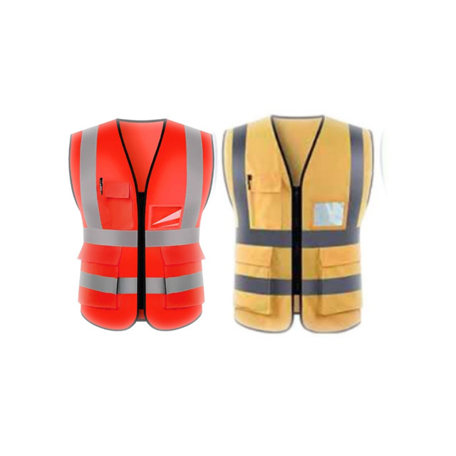 Hi Vis Vest Chalecos De Seguridad Reflectante De Tela Safety Vest Ansi 2 Class