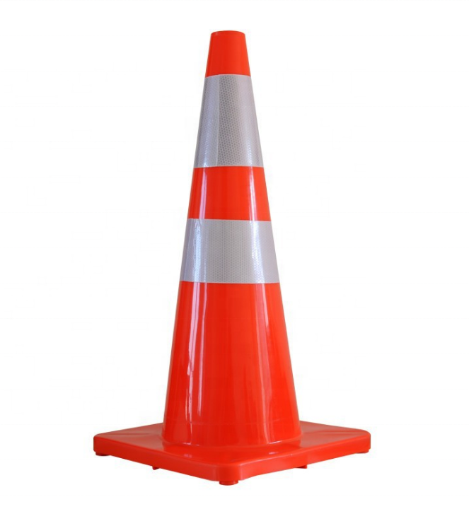 Manufacture Top Sale 70 Cm Road Cone Flexible Pvc Safety Used Traffic Cone