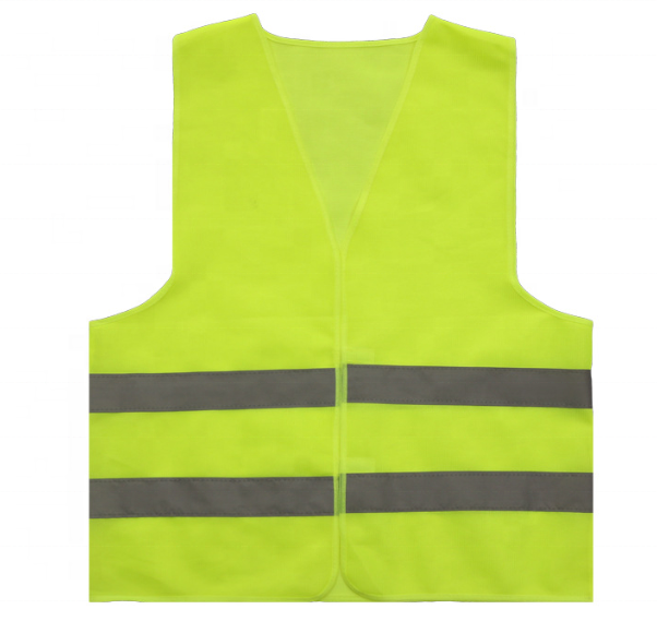 High Visibility Black Safety Vest With Zipper Logo Customized Work Wear Black Safety Vest Reflective