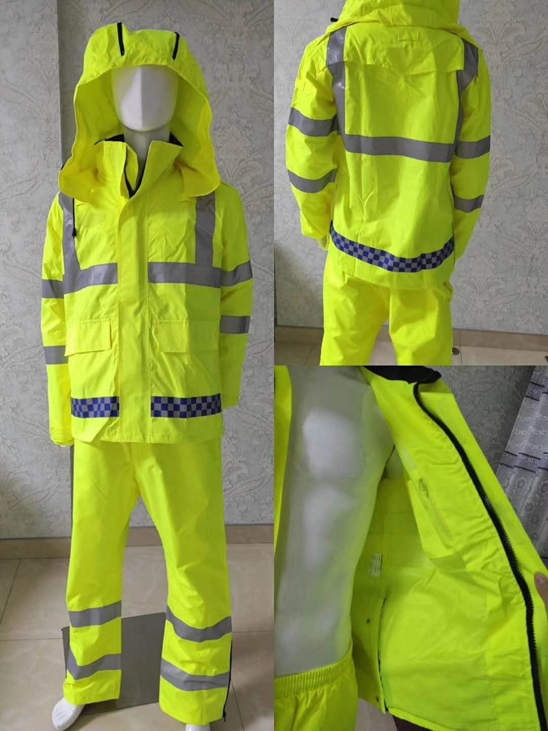 Customized logo high visibility reflective cotton safety workwear men working coveralls overall work suit work clothes