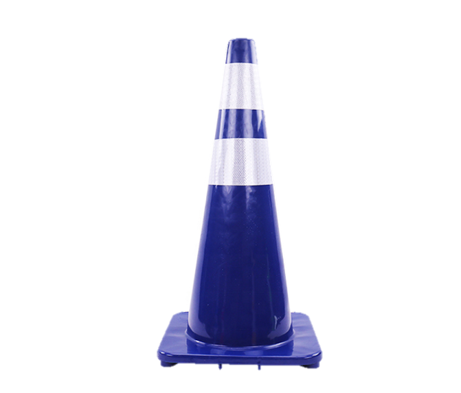 Hot sale colored flowing base PU traffic cone for safety PVC Safety Cones 47cm Orange Reflective Traffic Road Cones