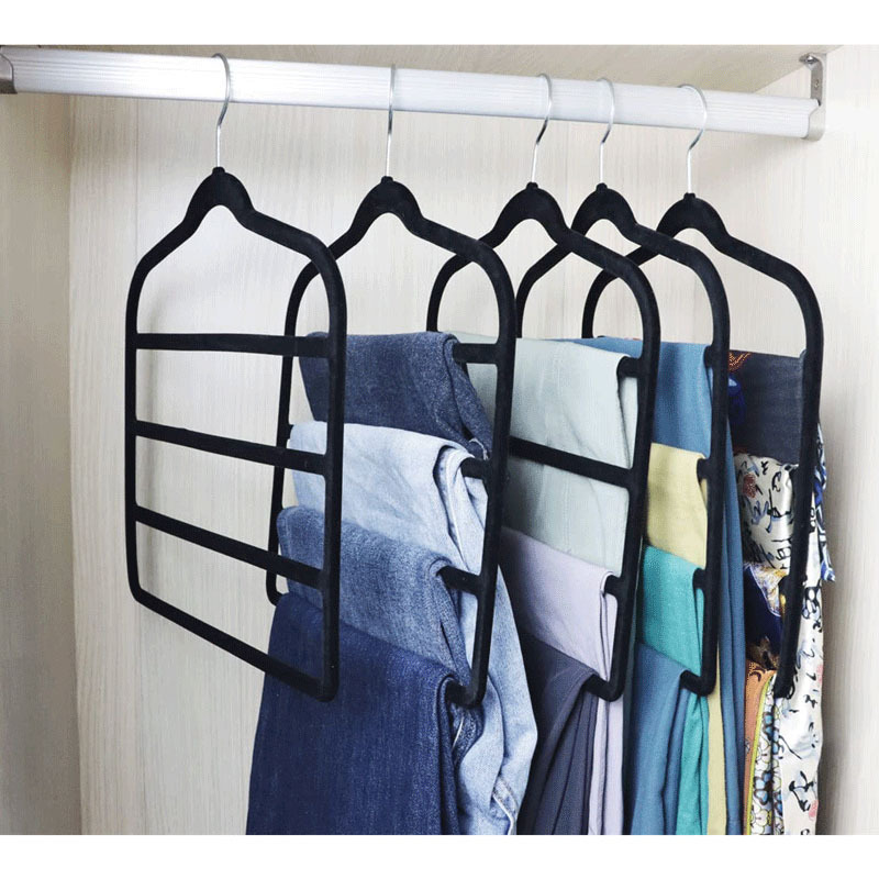 Closet Organizers and Storage, Organization and Storage Pants Hangers, Space-Saving,Velvet Hangers