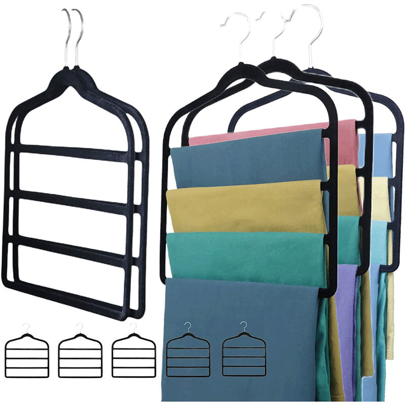 Closet Organizers and Storage, Organization and Storage Pants Hangers, Space-Saving,Velvet Hangers